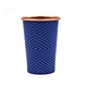 Aluminum water bottle with rolled edge